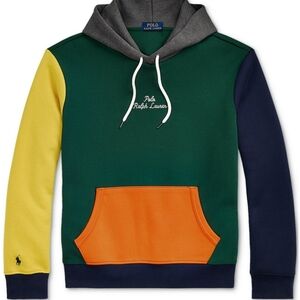 Polo by Ralph Lauren Men's Colorblock Hoodie - Green, Yellow, Orange